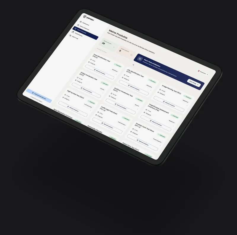 psimistri digital am Tablet