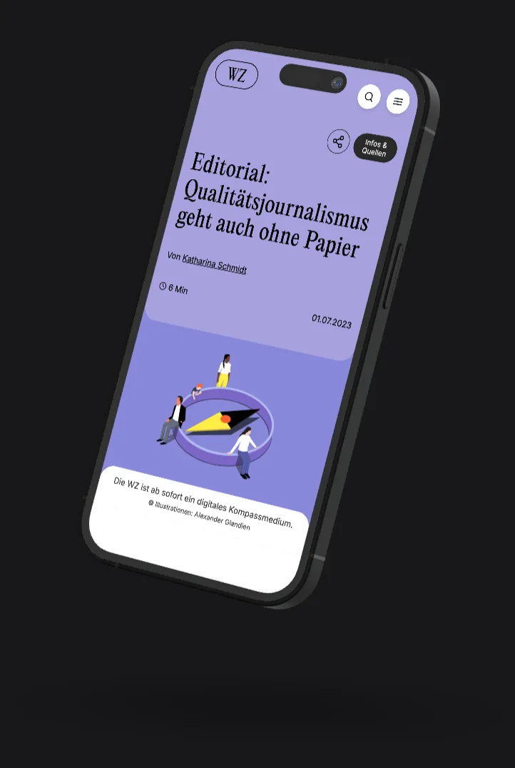 wienerzeitung.at am iPhone